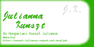 julianna kunszt business card